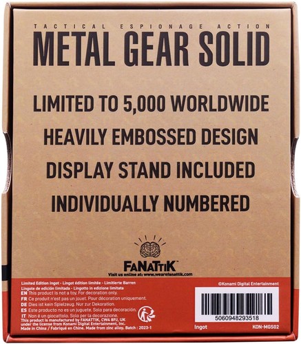 Metal Gear Solid FOXHOUND Insignia Limited Edition Ingot - 第 6/8 張圖片