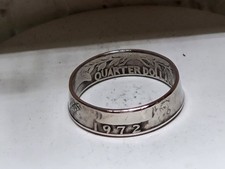 1972 - Size 10  Dated Quarter Coin Ring