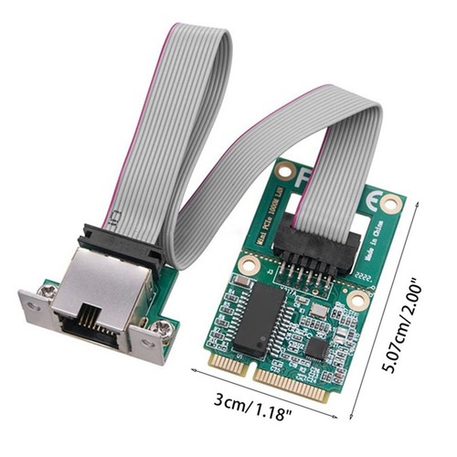 Mini PCIE Gigabit Ethernet Card 10 100 1000Mbps Full Half Duplex Network Card FY - Afbeelding 14 van 24