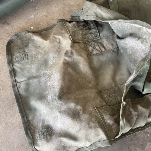 Vintage Vietnam era US Military Tent Tentage Repair Kit in OD Green Canvas Bag - Picture 24 of 24