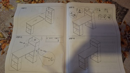 scrivania con libreria - Foto 5 di 5