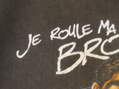Tee-shirt JE ROULE MA BROSSE NAGUI vintage N'oubliez pas votre brosse à dent L - Picture 5 of 9