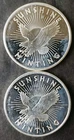 Two Sunshine Minting 1oz Silver Eagle Rounds