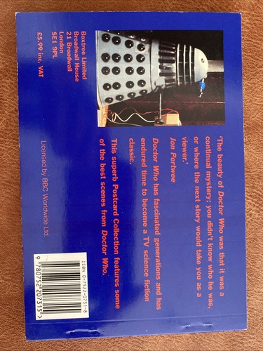 Doctor Who Postcard Collection 1995 Intact Jon Pertwee - Picture 3 of 7