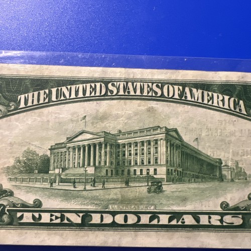 1929 $10 NEW YORK FEDERAL RESERVE BANK NOTE FRBN - TEN DOLLAR Ungraded - Picture 6 of 11
