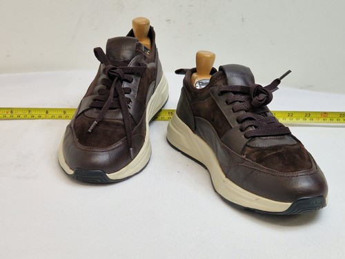 Massimo Dutti Herren Comfort Street Sneaker Leder Braun UK 9 EU 43 - Bild 3 von 9