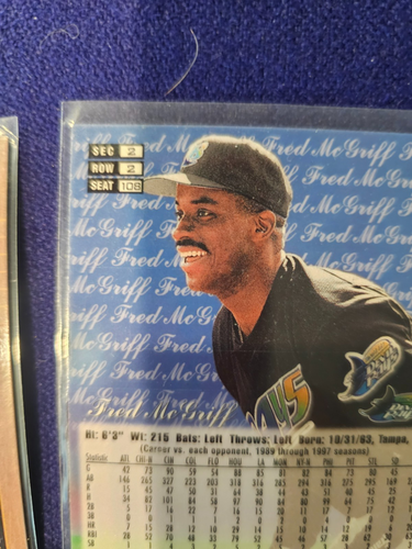 FRED MGRIFF PRIZM REFRACTOR INSERTO CYCLONE SQUAD ESTILO ESCAPARATE FILA SEC 2 FILA 2 - Imagen 14 de 14