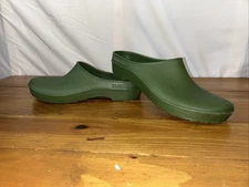 Sloggers Comfort Garden Rain Shoes Waterproof Green Rubber US Size 11 - Stains