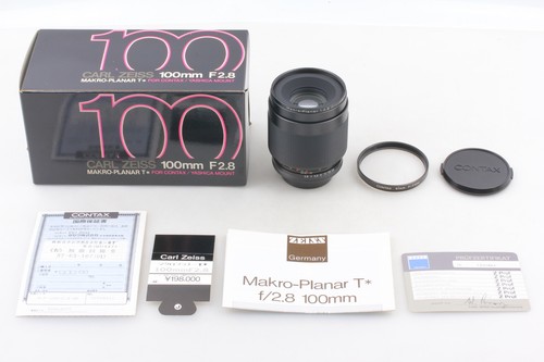 [MINT in Box ] Contax Carl Zeiss Makro-Planar T* 100mm f2.8 AEJ C/Y Mount  JAPAN - Picture 3 of 11