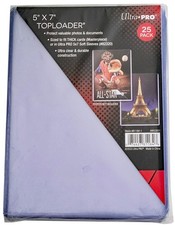 25 Ultra PRO Premium 5x7 Toploaders New Rigid Card Photo Storage Sleeve 81184