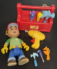 Handy Manny Lot Singing Dancing Toolbox 4 Tools Talking Doll Figure - Works