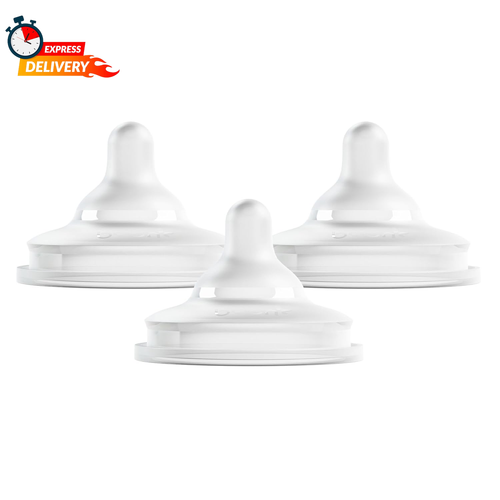 Boon Nursh Curve Silicone Biberon Nipples - Platino Biberon Silicone Sicuro per Alimenti - Foto 9 di 12