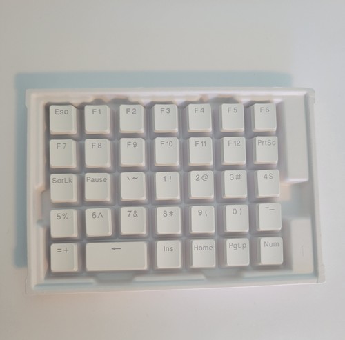 Glorious GPBT Aura RGB Keycaps 130 Ct White Pudding Caps - Bild 12 von 12