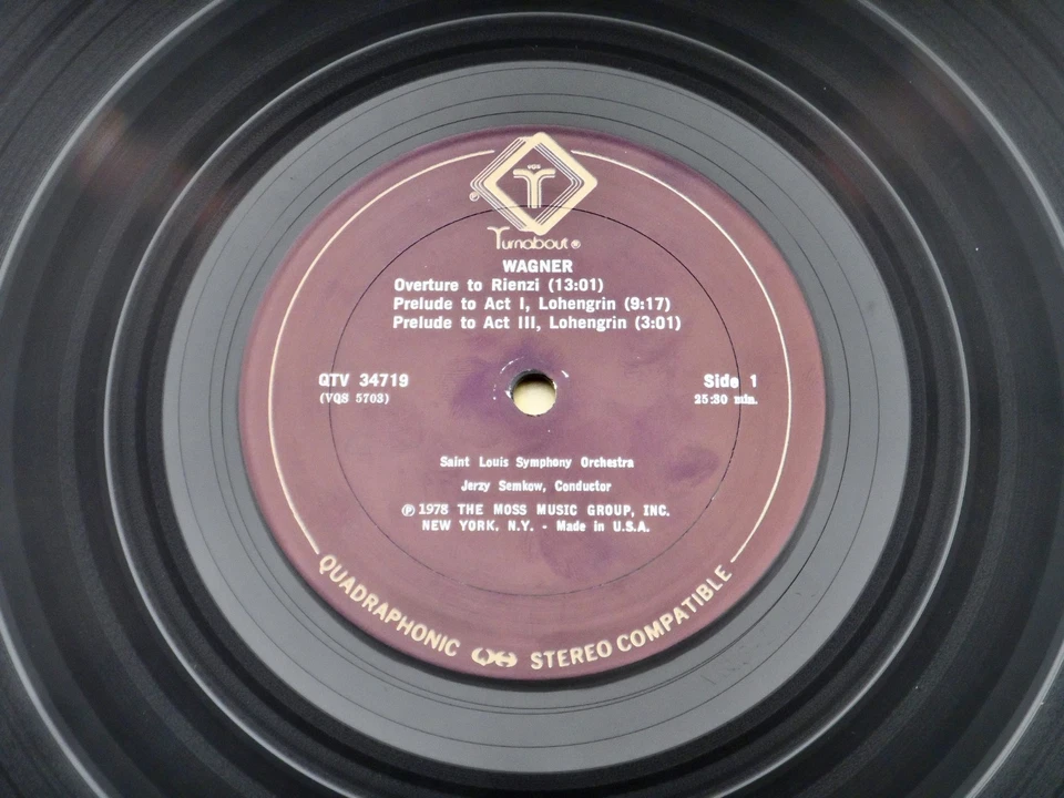 Wagner ♫ Overtures & Preludes ♫ 1978 Turnabout Records Vinyl LP Near Mint - Image 2 of 3