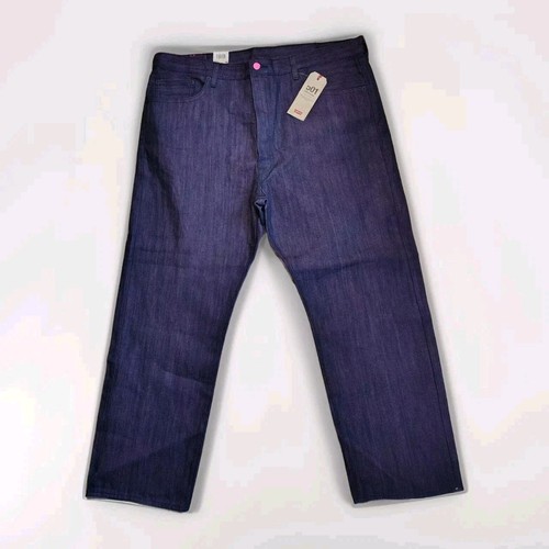 Levis 501 Jeans Herren 42x30 Lila Pink Button Fly Raw Shrink To Fit Original Neu mit Etikett