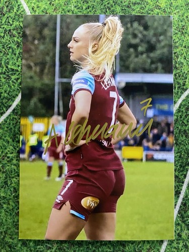 Handsigniertes Foto Alisha Lehmann Autograph Autogramm Schweiz Signed Signiert