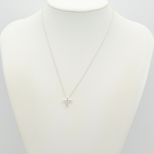 Authentic Tiffany & Co. Dove Bird Pendant Necklace 16.2" Silver 925 w/Pouch - Picture 11 of 12