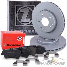 ZIMMERMANN BREMSSCHEIBEN + BELÄGE VORNE FÜR MERCEDES C-KLASSE W203 S203 180-230