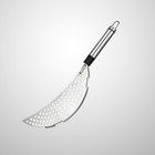  Edelstahl-Halbmondpfanne, Topfsieb, Spaghetti, Nudeln, Braten, Abtropffläche,