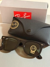RayBan RB2140 Original Wayfarer 901 Black Frame /G15 Green Unisex Sunglasses