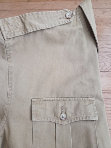 Vtg Polo Ralph Lauren Men's XL Belted Jacket Multi-Pocket Chore Safari  USA Made - Bild 7 von 7