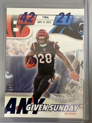 2023 Panini Prestige - Any Given Sunday Joe Mixon #AGS-9 Xtra Points Blue /249