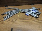 ESTATE PLUMBING LOT OF 9 PCS  STAINLESS STEEL FAUCET SUPPLY LINES 3/8"OD