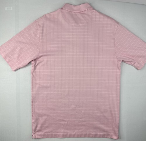 TIGER WOODS Collection Pink White golf polo size Medium Pelican Creek course. - Picture 2 of 8