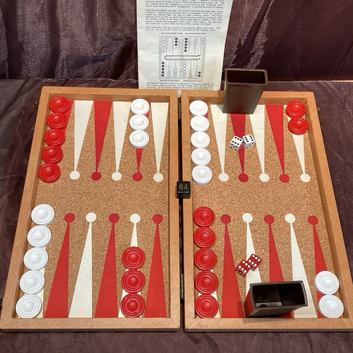 VTG Cardinal Backgammon Set - Picture 3 of 8
