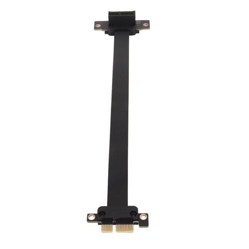 PCIE 3.0 1X Extension Cable 90° Right Angle PCIE Riser Card Ribbon Extender F CB - Afbeelding 14 van 34