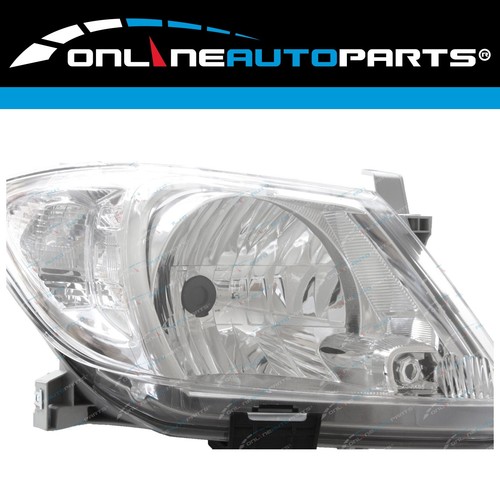 LH+RH Clear HeadLights Pair for Toyota Hilux SR SR5 Workmate 2008-2011 L+R Set - Picture 5 of 8