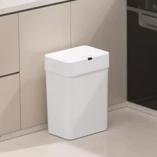 LYNLOO 4Gallon Motion Sensor Trash CansBathroom Trash Can with LidIPX5 Waterp...