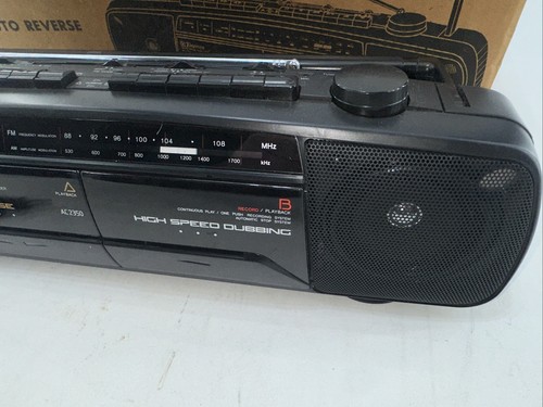 VTG Emerson AC2350 AM/FM Stereo Radio Dual Cassette Recorder Auto Reverse Retro - Picture 4 of 16