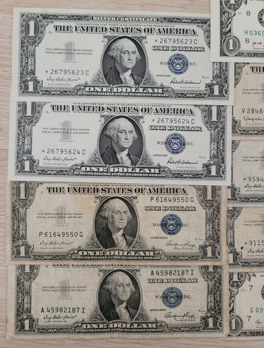 Dollars Star Sheets & wheat penny rolls And Vintage Old Coins - Picture 14 of 24