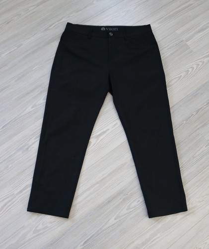 Vuori Meta Pants Men's 34 x 27 Black Stretch Tapered Golf 5 Pocket Style V430-S - Picture 3 of 6
