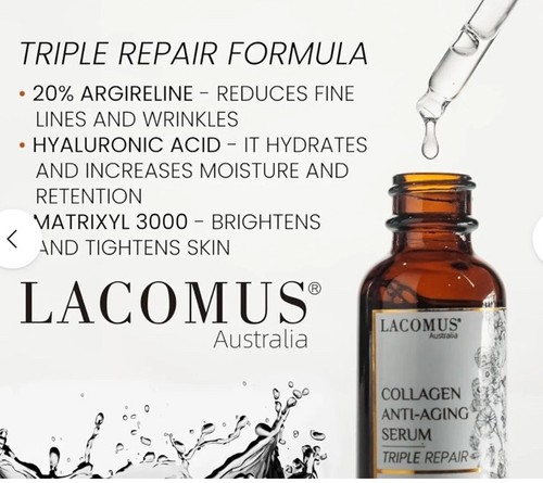 Collagen Anti-Aging Serum | Triple Repair with 20% Argireline Hyaluronic Acid - Picture 2 of 3