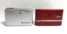 Sony Cyber Shot DSC T3 DSC T50 Digital Camera Set Slim Compact Point and Shoot