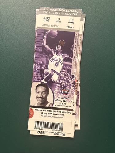 YAO MING Pre Debut 2002 2003 Suns ticket stub lot Stoudemire RC STOCKTON MALONE - Picture 10 of 15