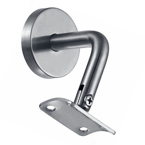 Stainless Steel Banister Rail Mounting Handrail Wall Brackets Stair Hail Silver - Picture 21 of 22
