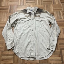 Vintage Polo Leather Western Shirt 1990s Large