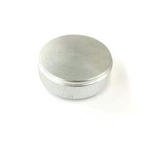 K-115, 1/4" Shaft, 1.72" Diameter Splined Solid Aluminum Knob (K115)