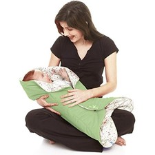 Wallaboo - Baby Blanket Leaf - Soft Blanket - Newborn and Up - Durable Faux Sued