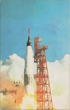 Postcard Nasa Launch Mercury Atlas Friendship 7 Spacecraft John Glenn