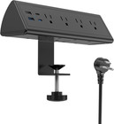 Jgstkcity Desk Clamp Power Strip,20W Fast Charging Station,Surge Protector Night