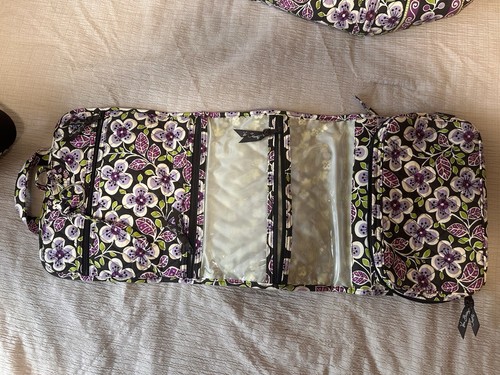 Vera Bradley 6 piezas Patrón de Pétalos de Ciruela Grande Viaje Bolsa de Lona Gran Viaje Conjunto de Viaje - Imagen 2 de 13