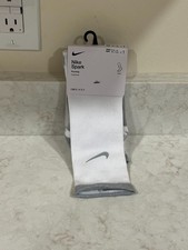 Nike Spark Cushioned Crew Socks  CU7200 100 White Men's Size 10-11.5