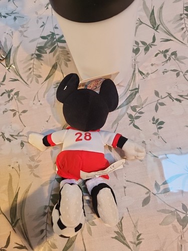 Soccer Mickey Mouse Bean Bag Plush Disney Store New with Tags - Picture 9 of 11
