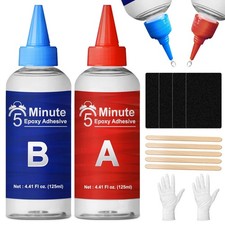 5 Minute Epoxy Glue Kit, 250ml Clear Adhesive Sturdy, Waterproof,...