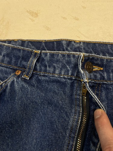 Vintage 90s Levis 619 Orange Tab Jeans 34x29 Dark Indigo Made in Canada - Bild 5 von 11