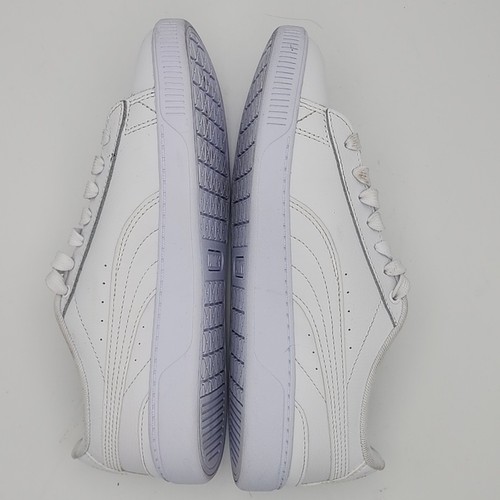 Puma Smash V2 Leder Schnürschuhe Damen weiß Sneaker Freizeitschuhe 383115-02 Gr. 7 - Bild 5 von 17
